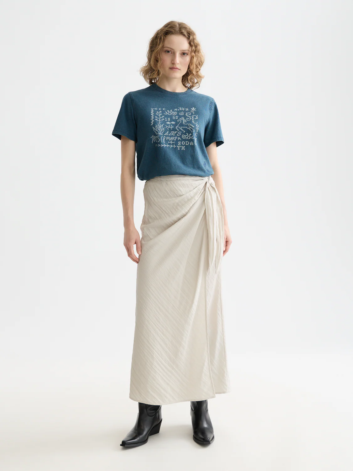Tie wrap skirt