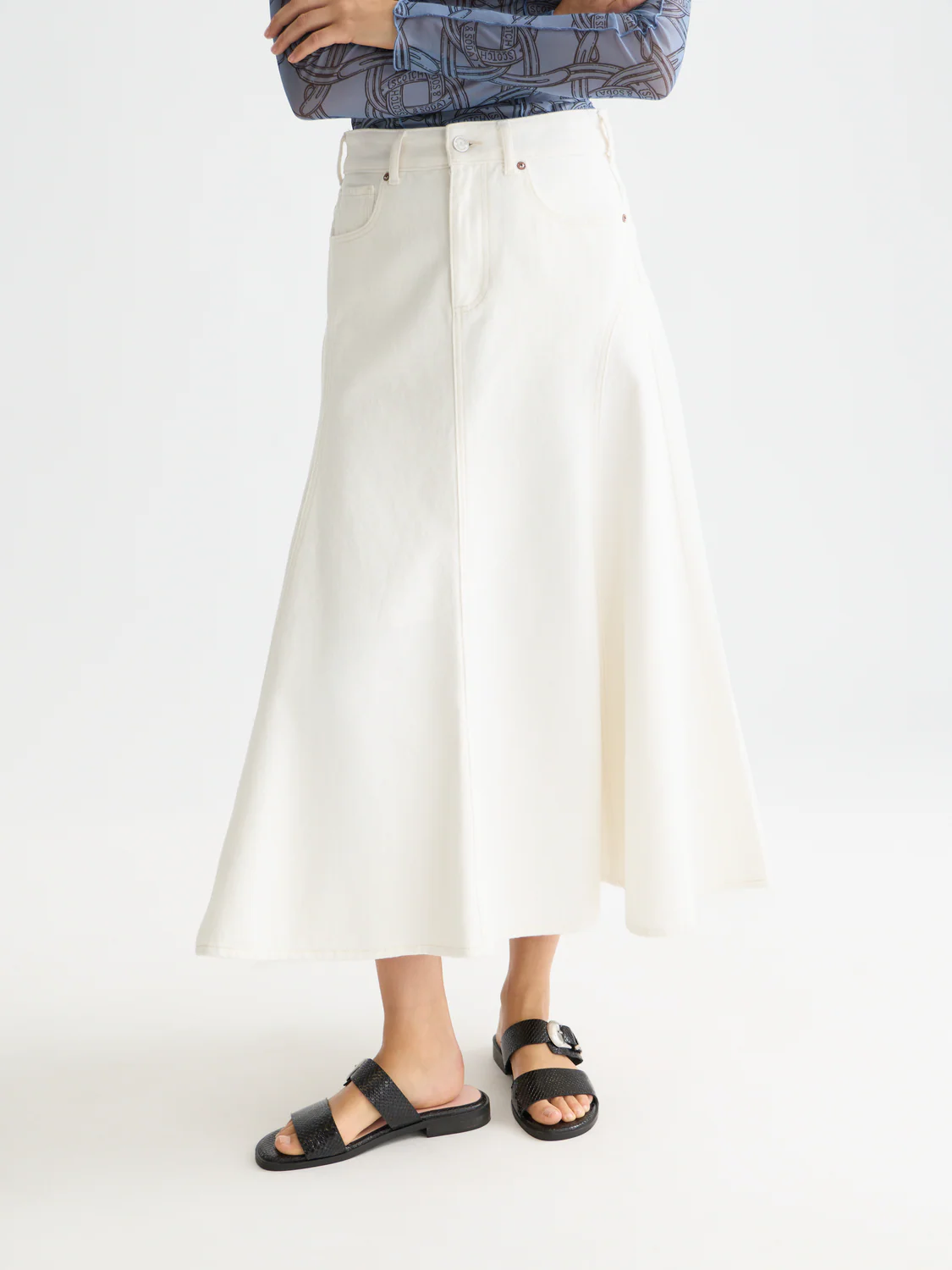 Denim maxi skirt - Image 2
