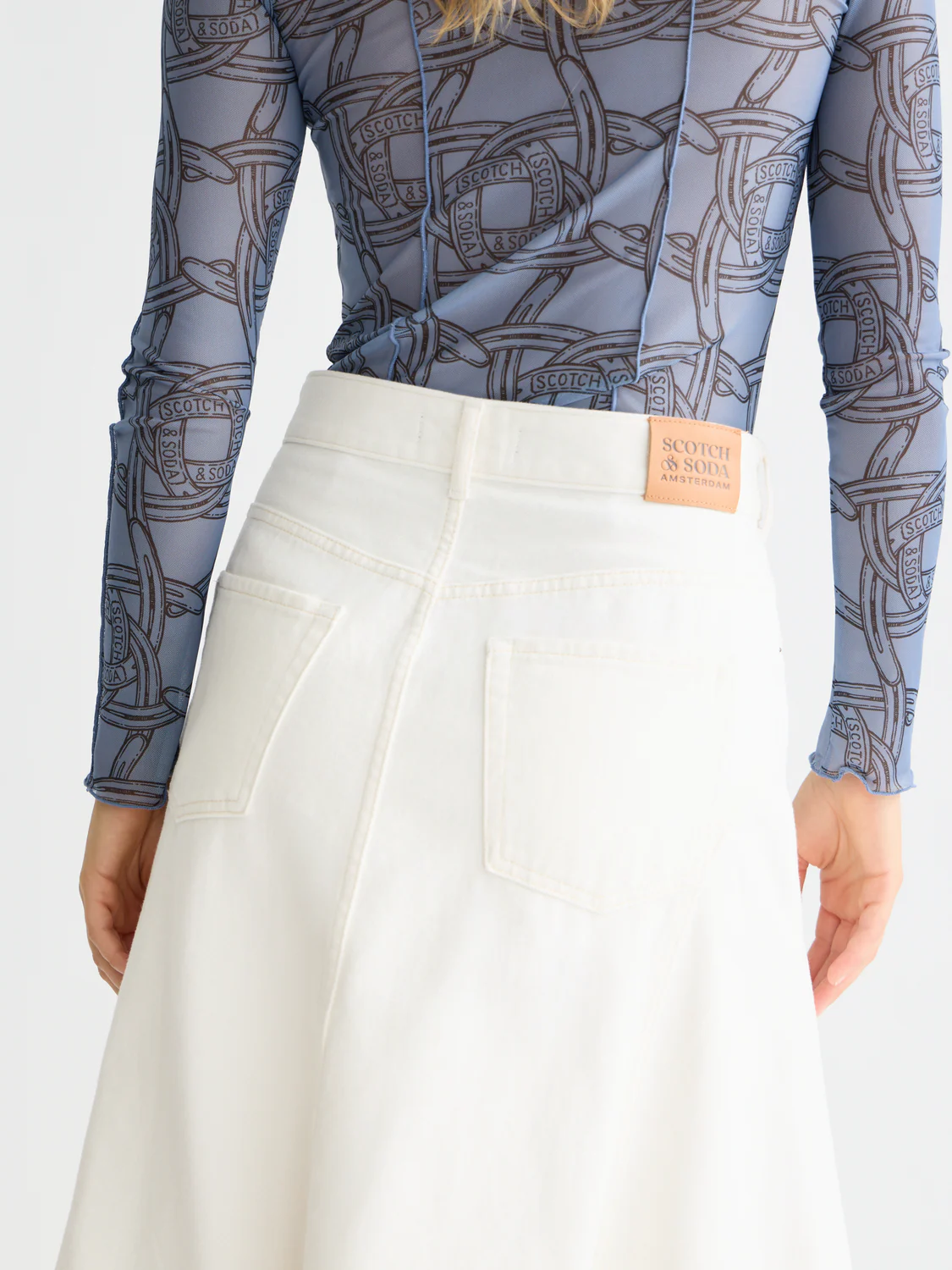 Denim maxi skirt - Image 3