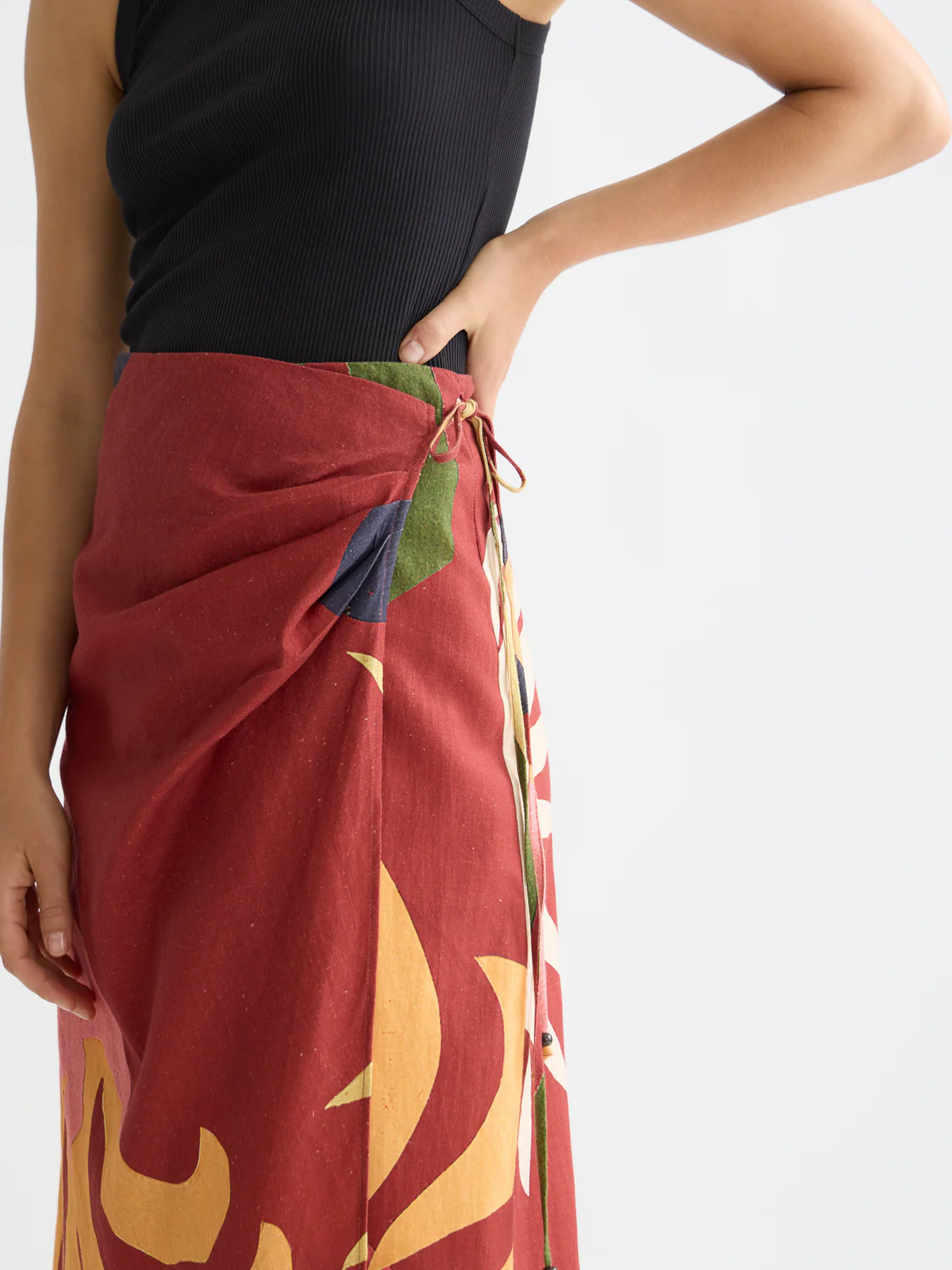 Linen wrap skirt - Image 10