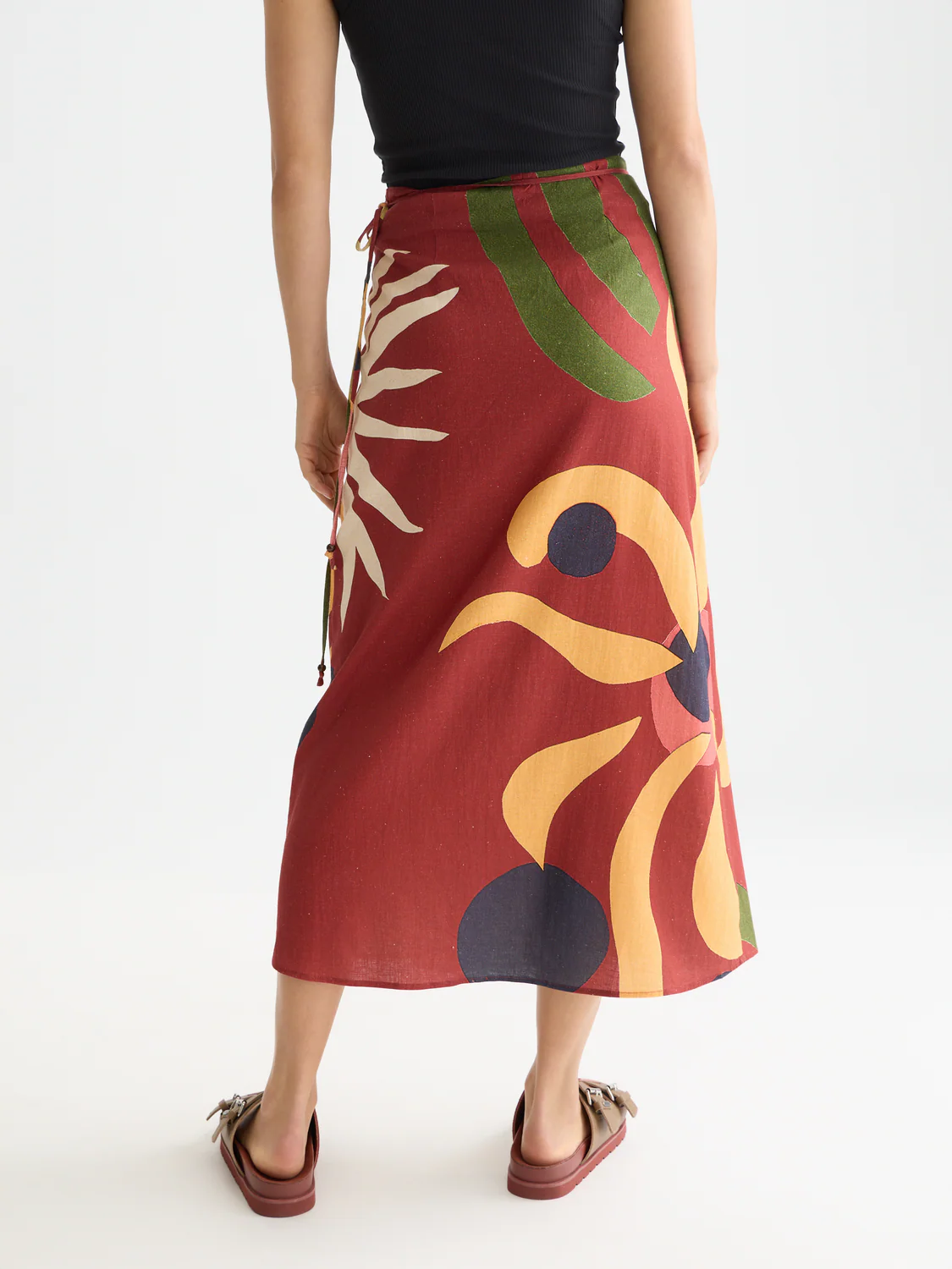 Linen wrap skirt - Image 11
