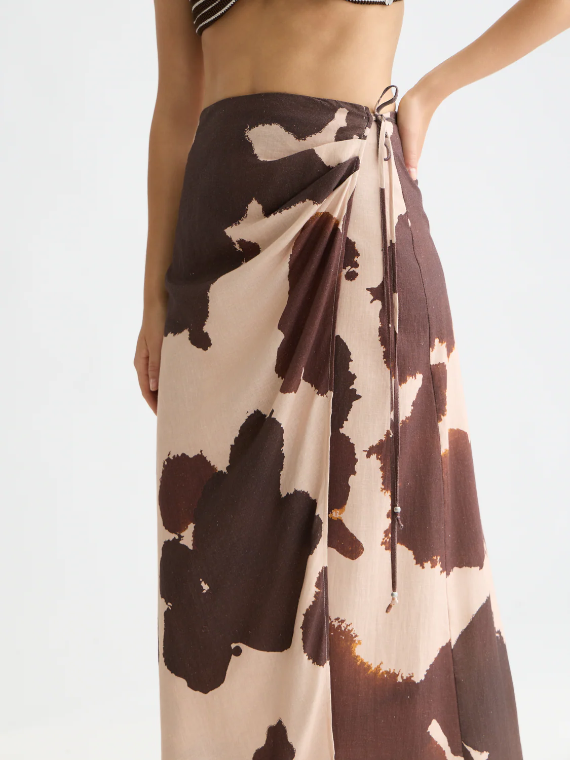 Linen wrap skirt - Image 3