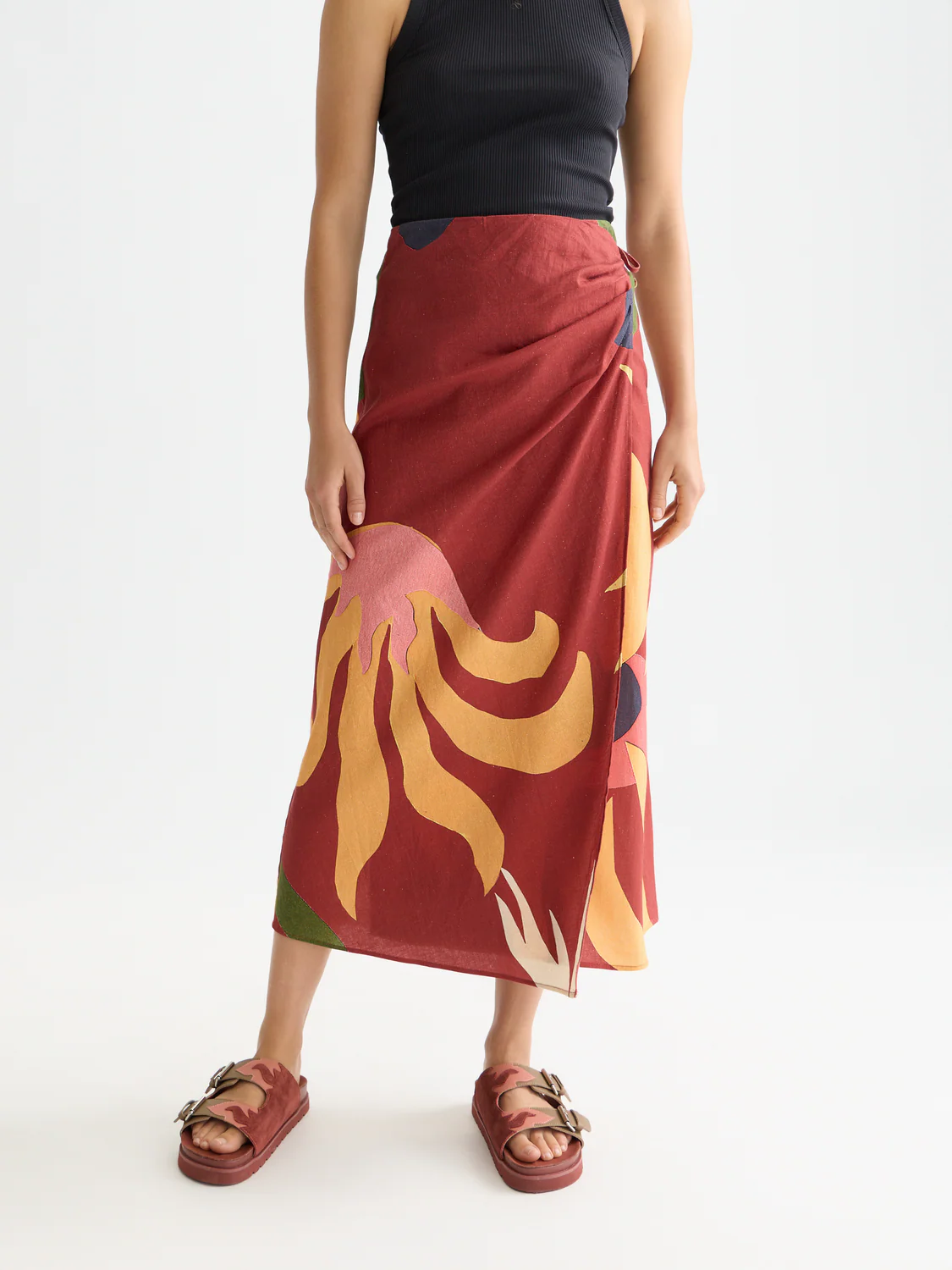 Linen wrap skirt - Image 9