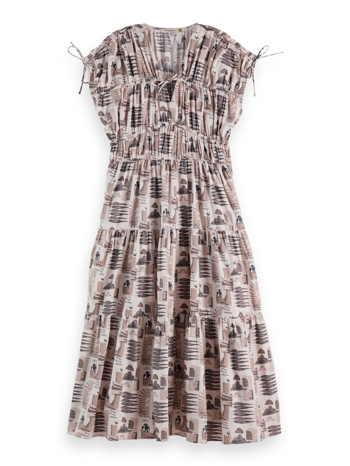 Gathered midi dress - Image 10