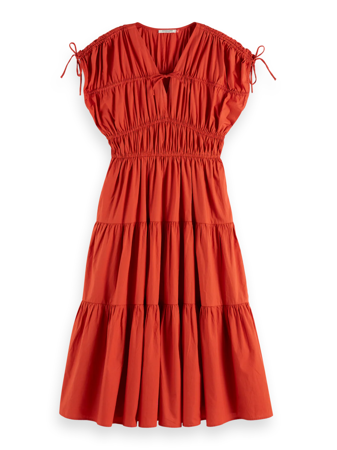 Gathered midi dress - Image 4