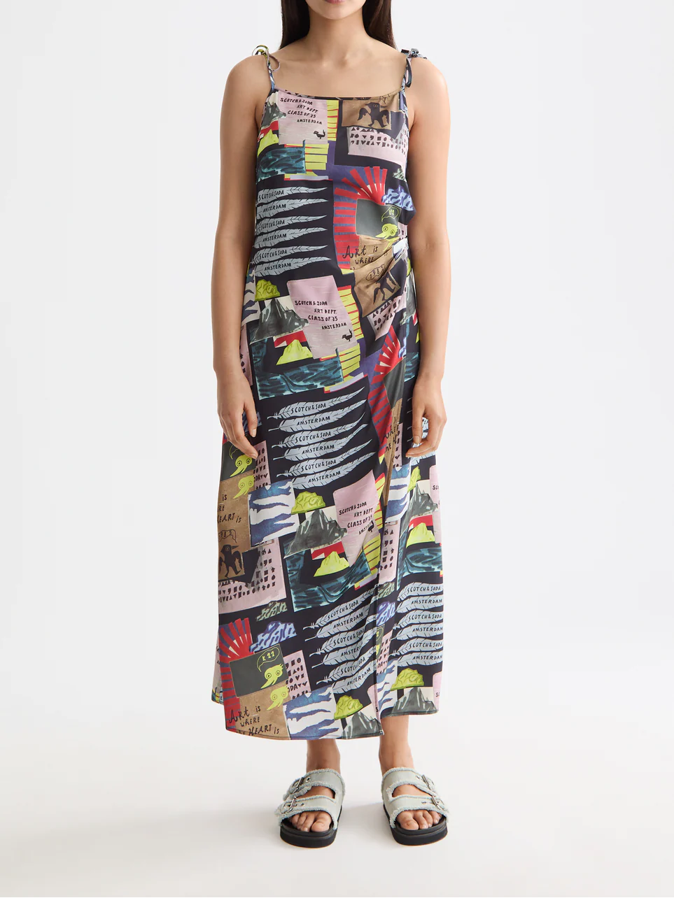 Midi slip dress