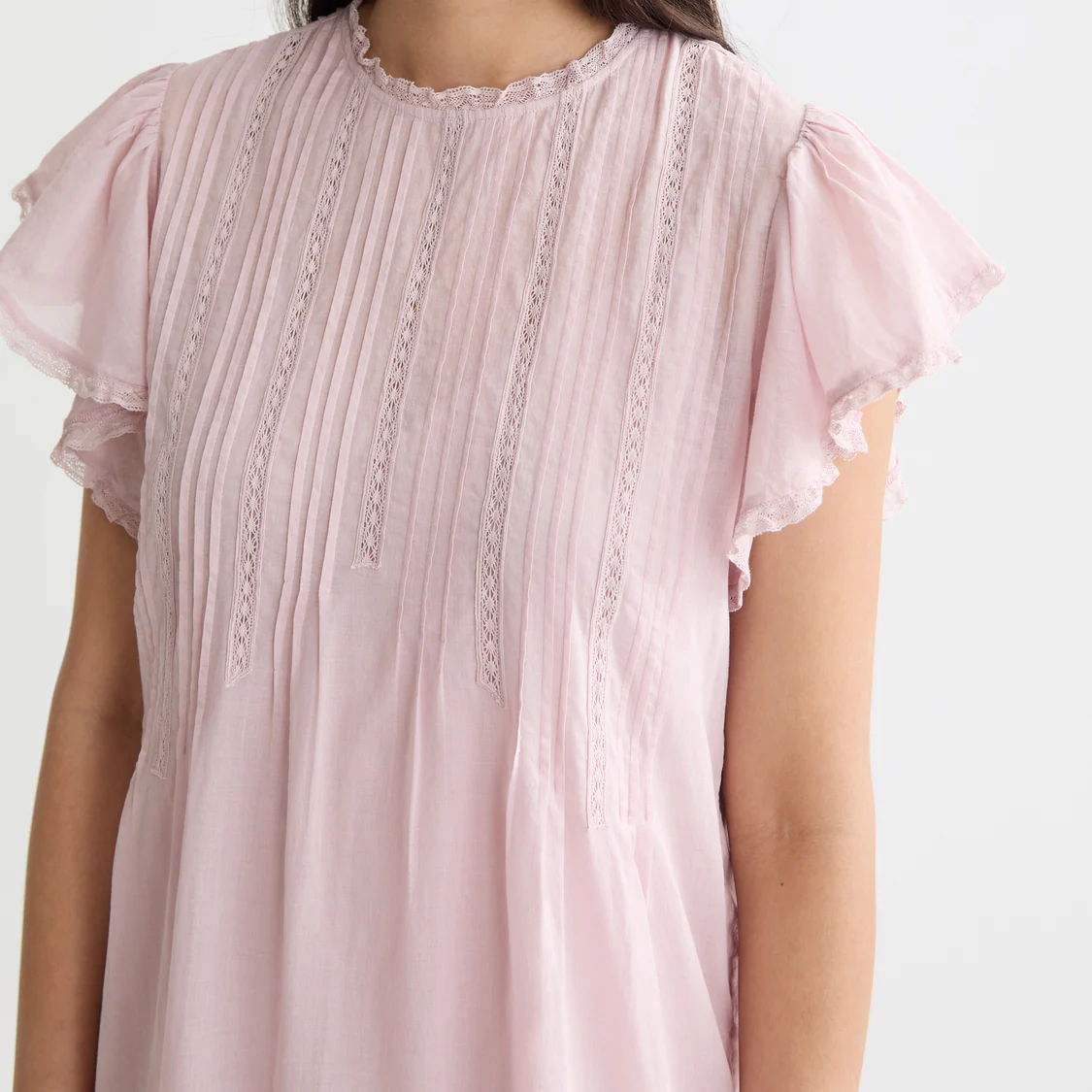 Maxi dress with lace details - Image 2