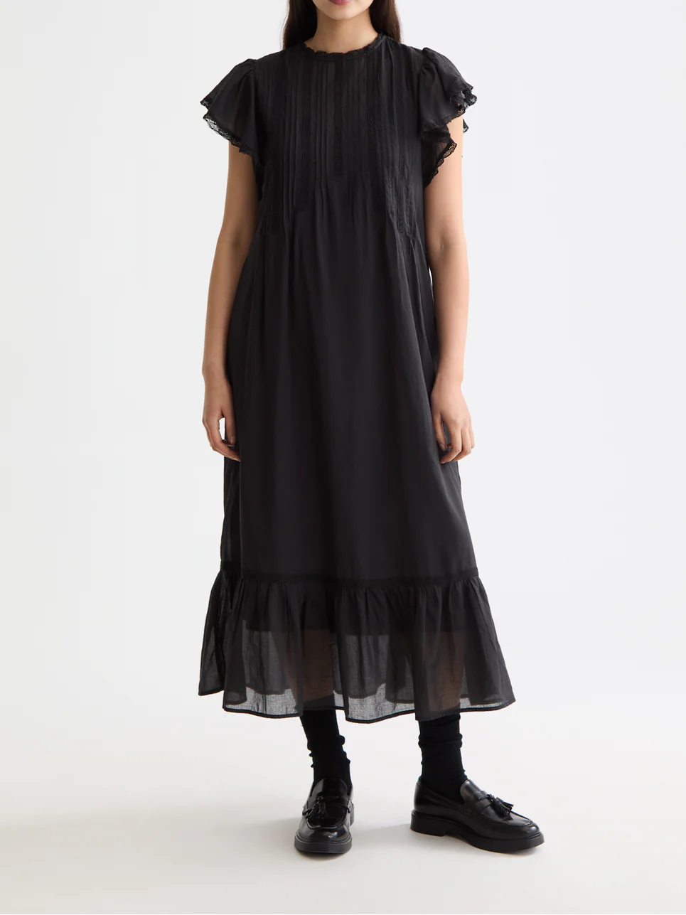 Maxi dress with lace details - Image 6
