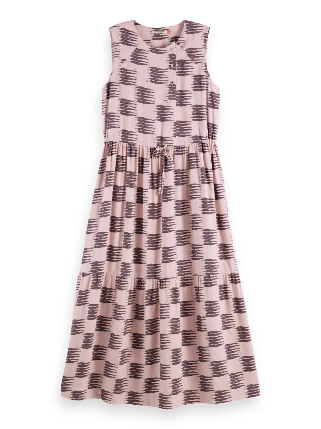 Midi dress with gathered waist - Image 4