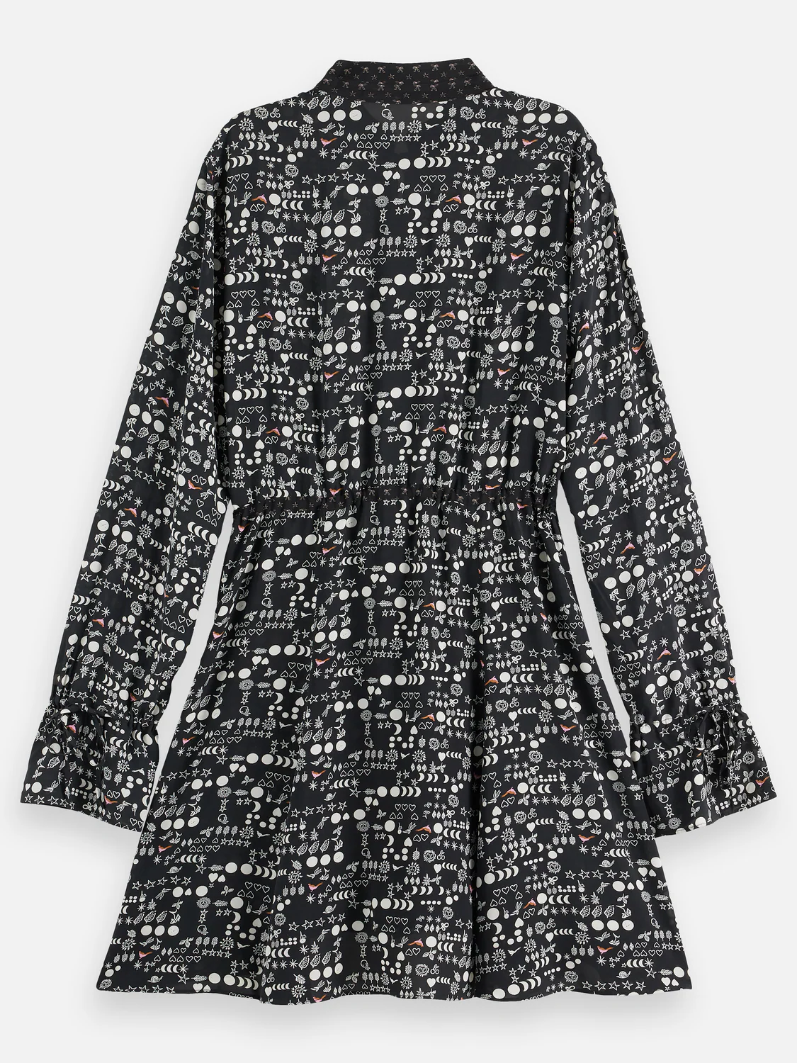 Printed long sleeve mini dress - Image 5