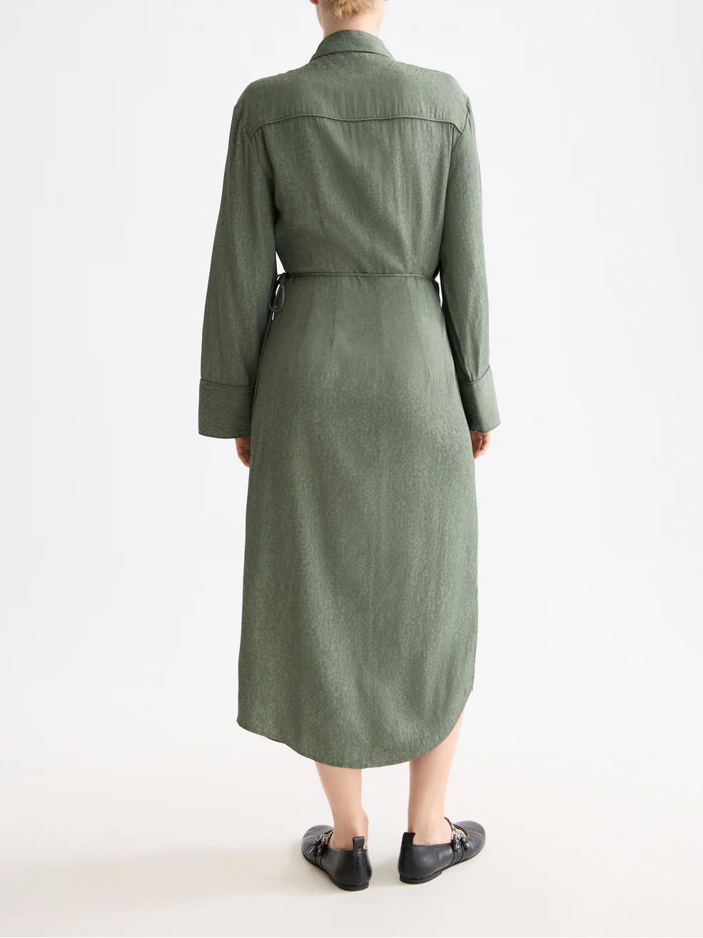 Draped midi wrapdress - Image 3