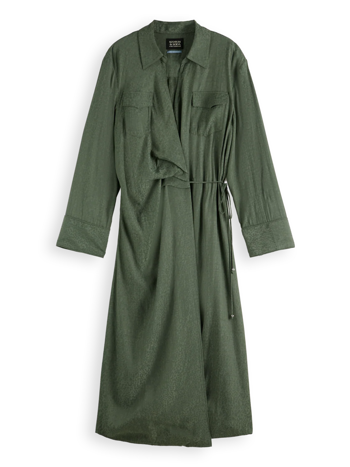 Draped midi wrapdress - Image 4