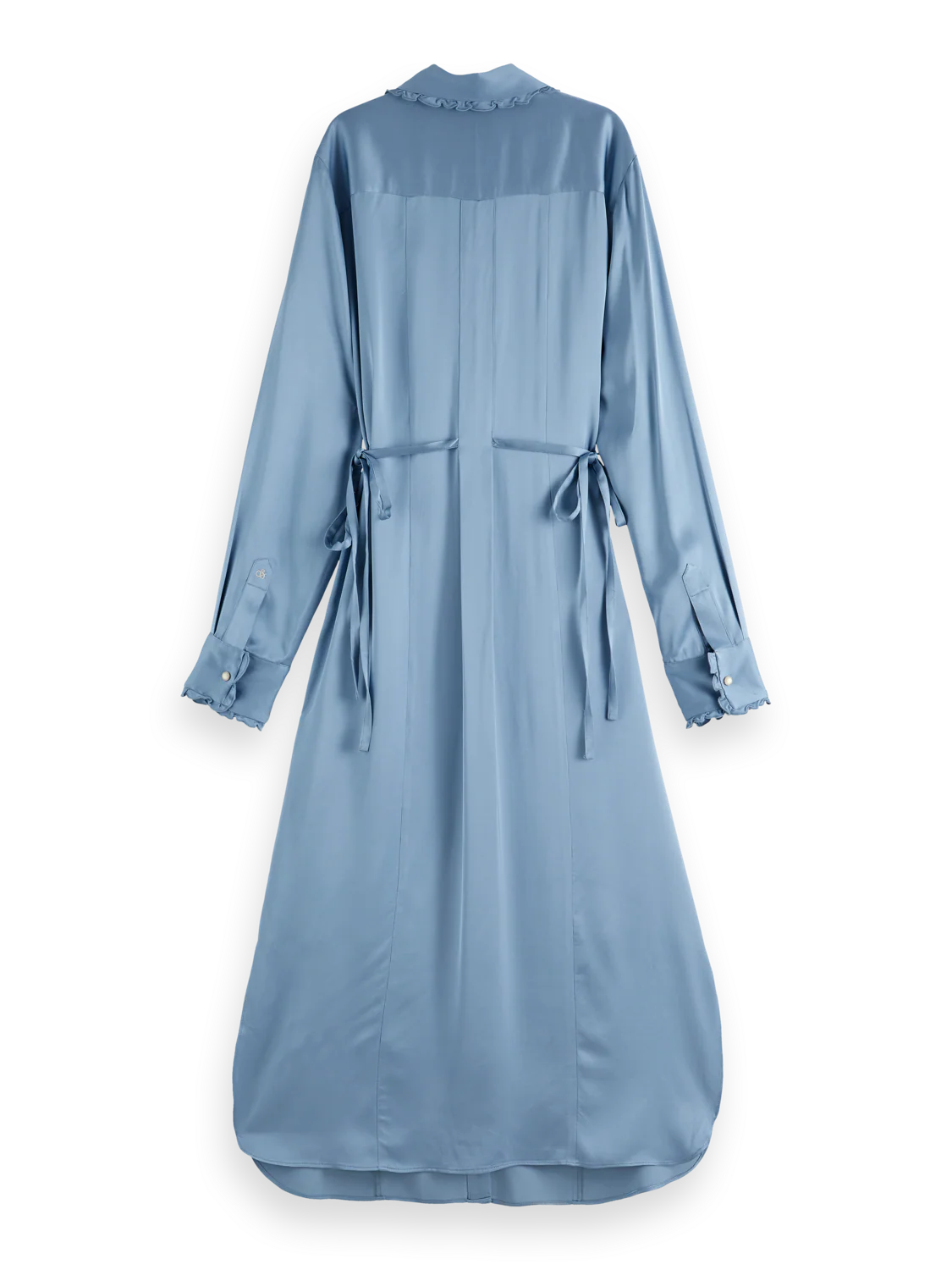 Midi ruffle shirt dress - Image 11