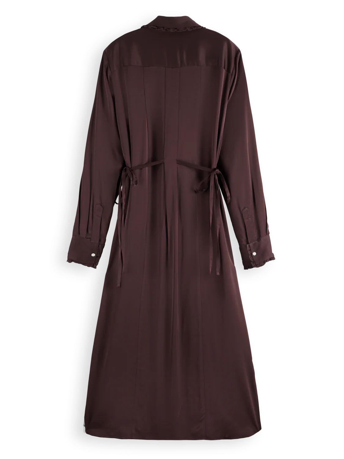 Midi ruffle shirt dress - Image 5