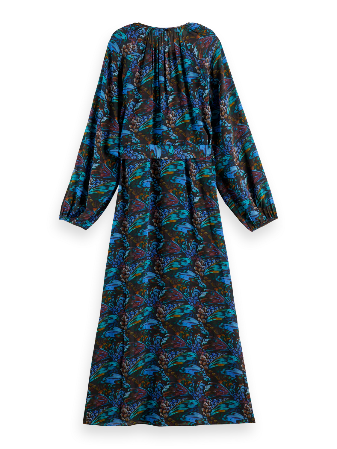 Midi wrap dress with key hole - Image 11