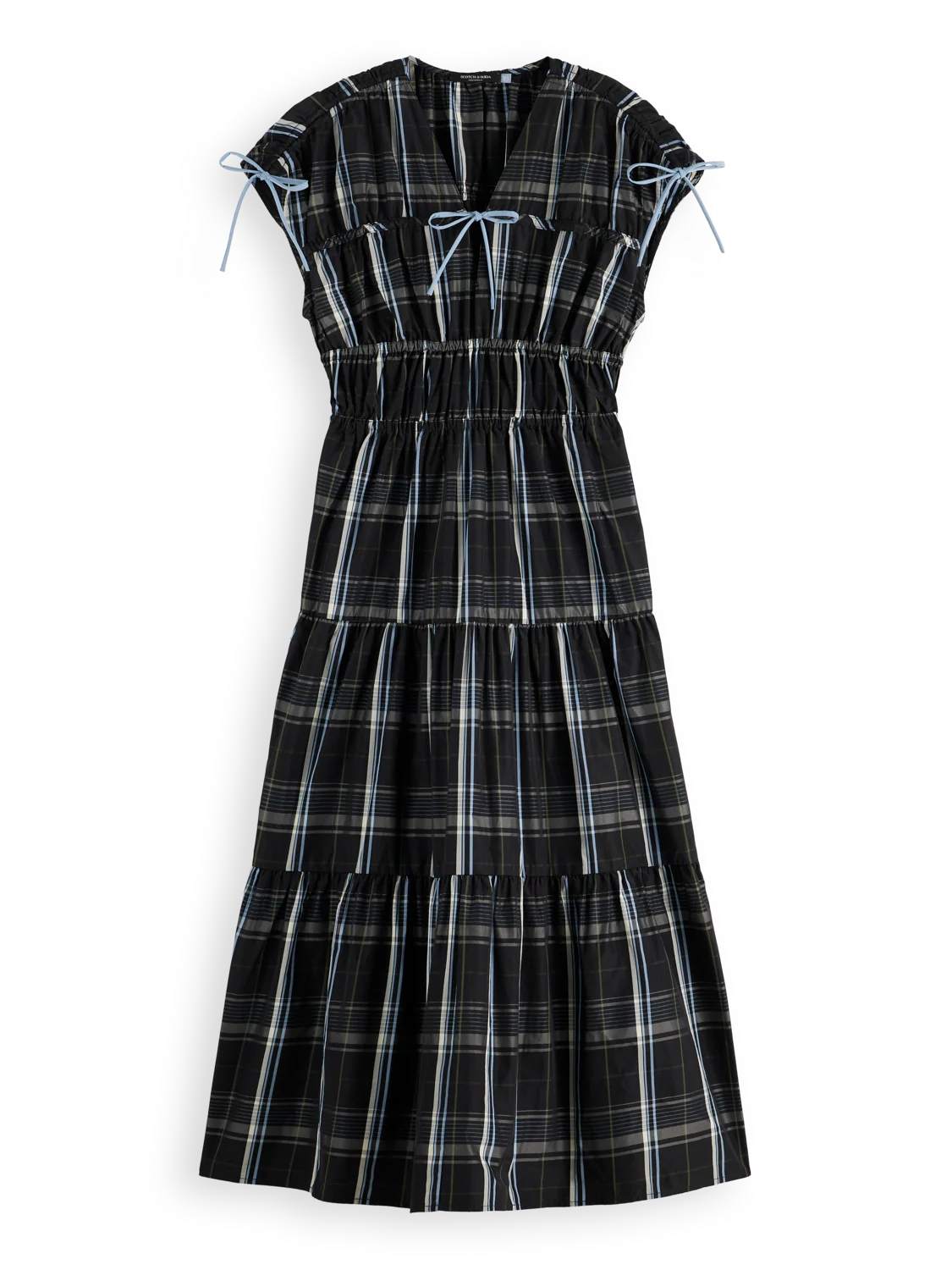 Gathered Taffeta midi dress - Image 4