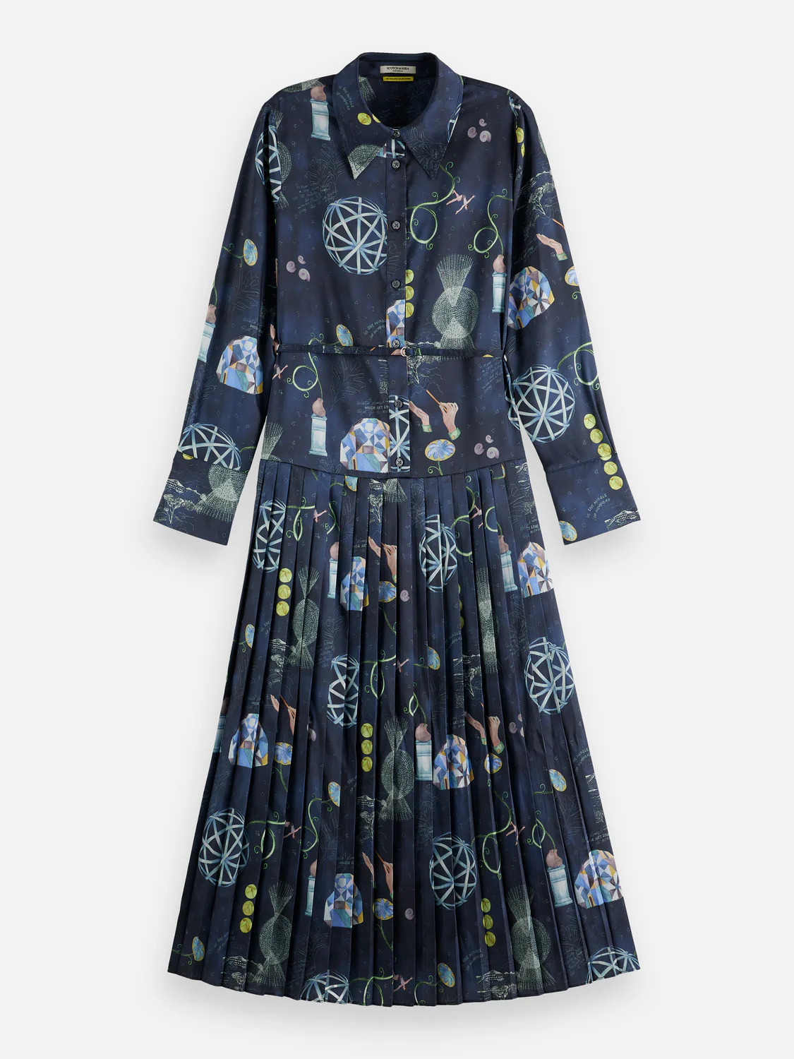Belted shirt midi dress - Image 4