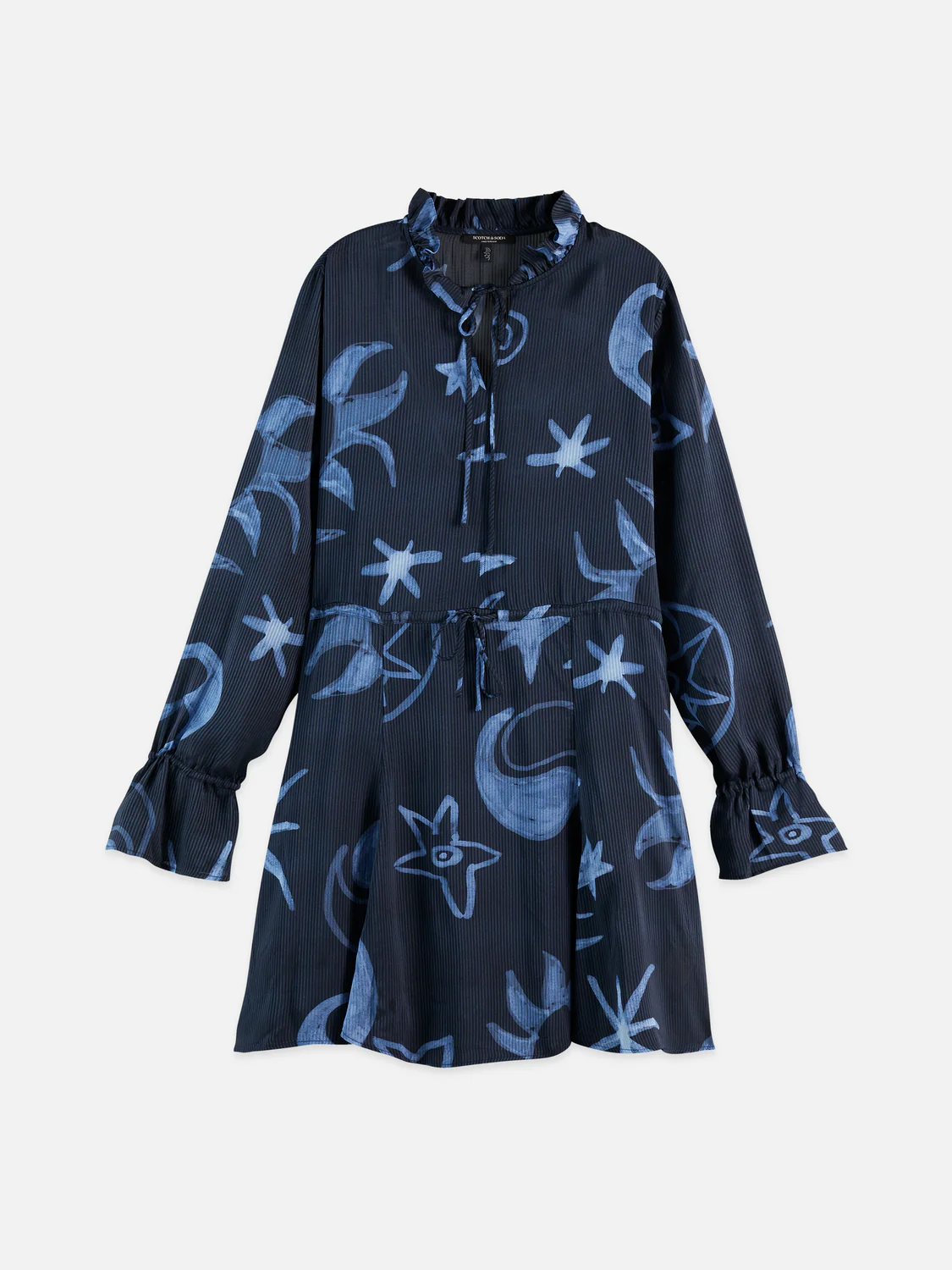 Printed long sleeved mini dress - Image 4
