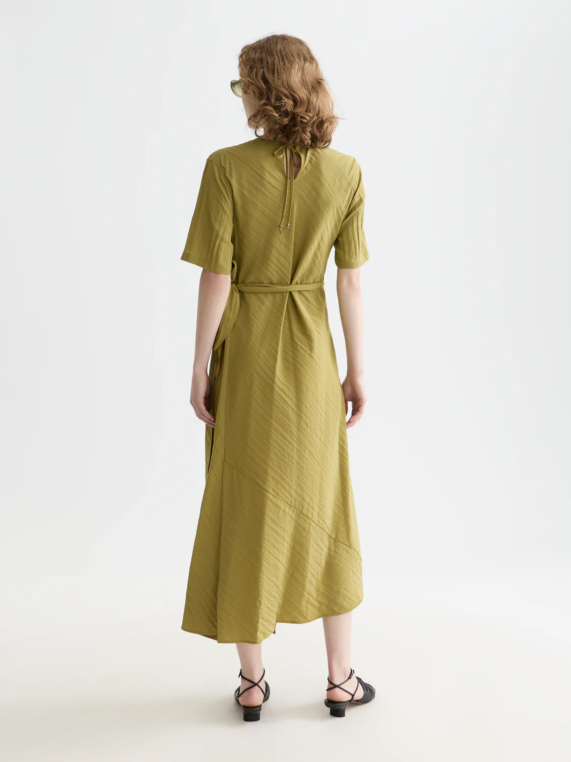 Tie wrap midi dress - Image 3