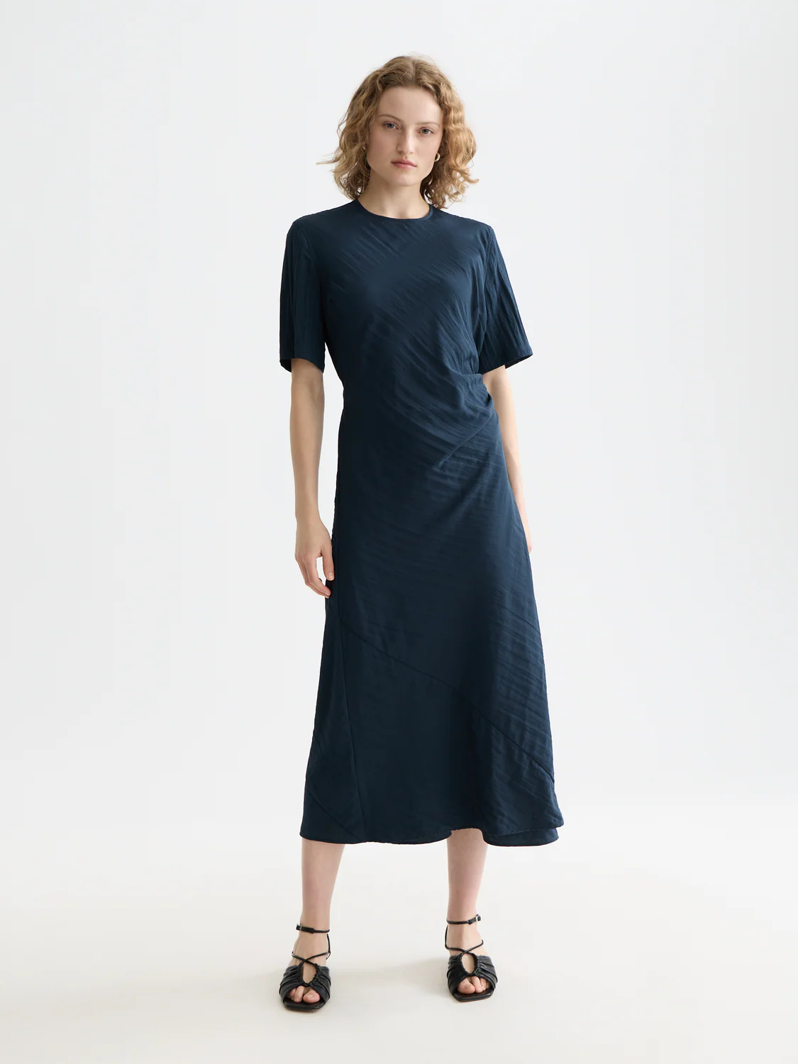 Tie wrap midi dress - Image 8