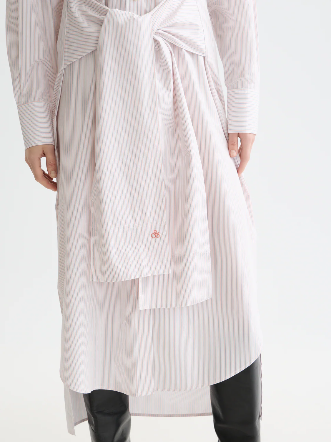Relaxed tie shirt dress - Image 3