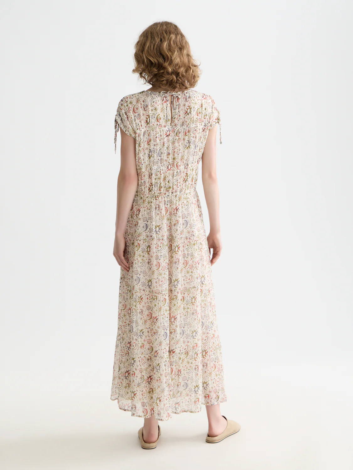 Gathered midi dress - Image 3