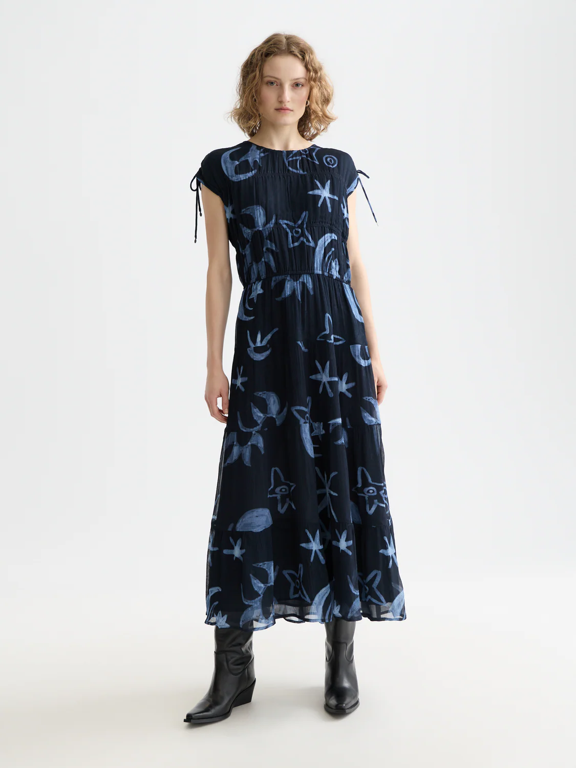 Gathered midi dress - Image 7