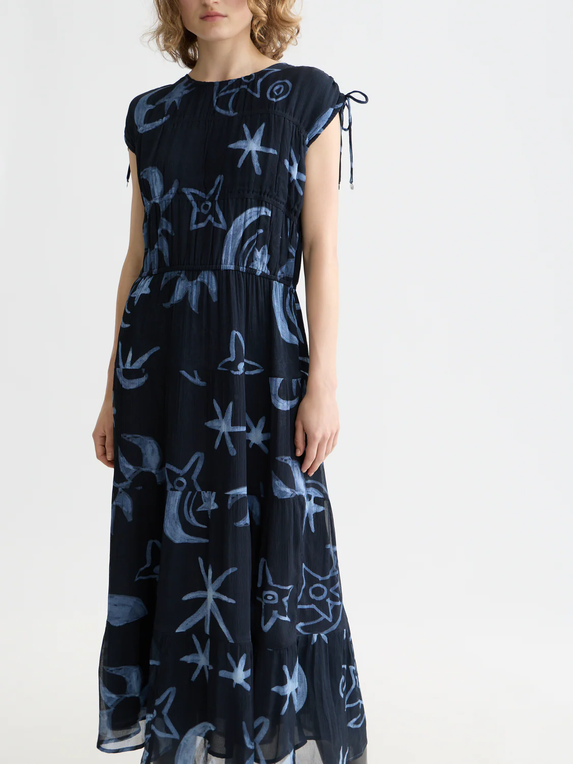 Gathered midi dress - Image 8