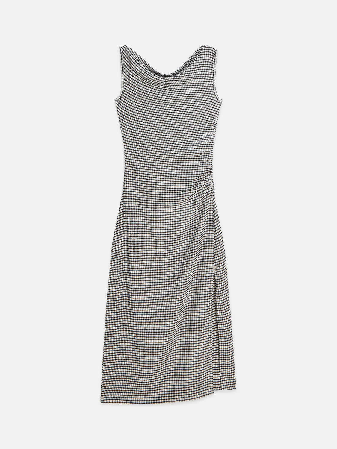 Structured gingham midi dress - Image 5