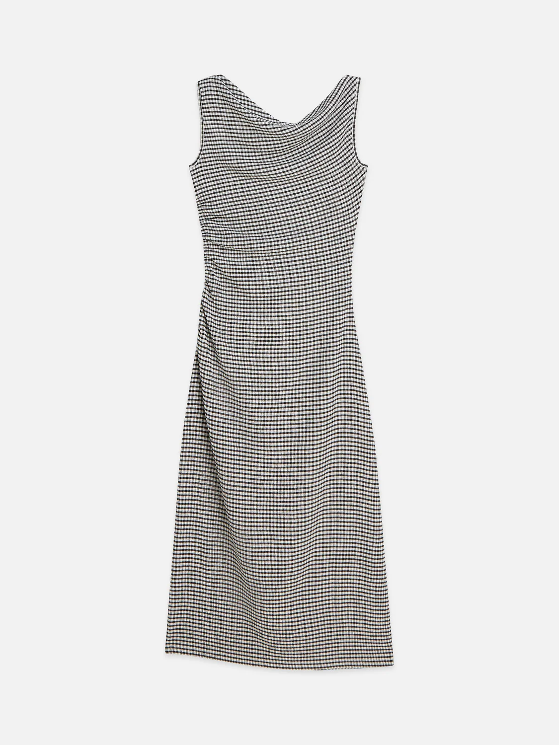 Structured gingham midi dress - Image 6