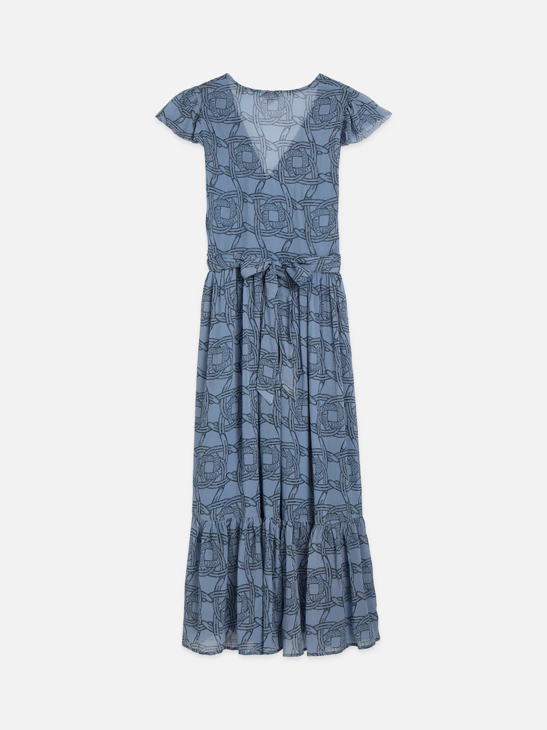 Printed chiffon midi day dress - Image 13