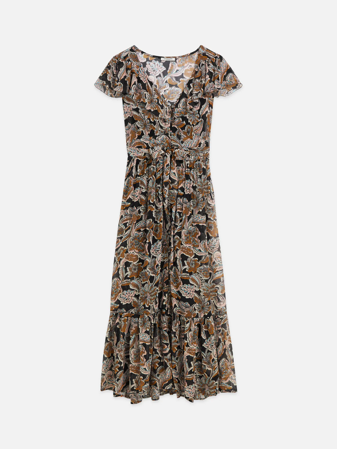 Printed chiffon midi day dress - Image 5
