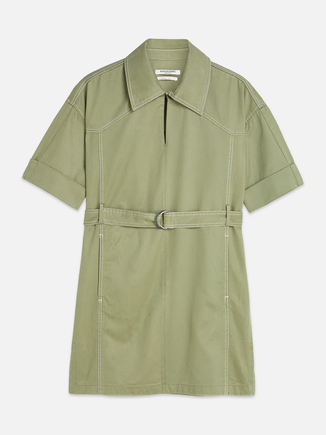 Belted utility mini dress - Image 4