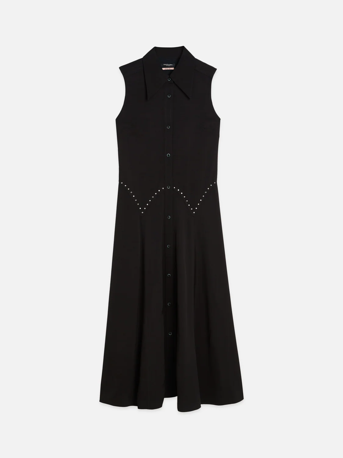 Studded button midi dress - Image 5