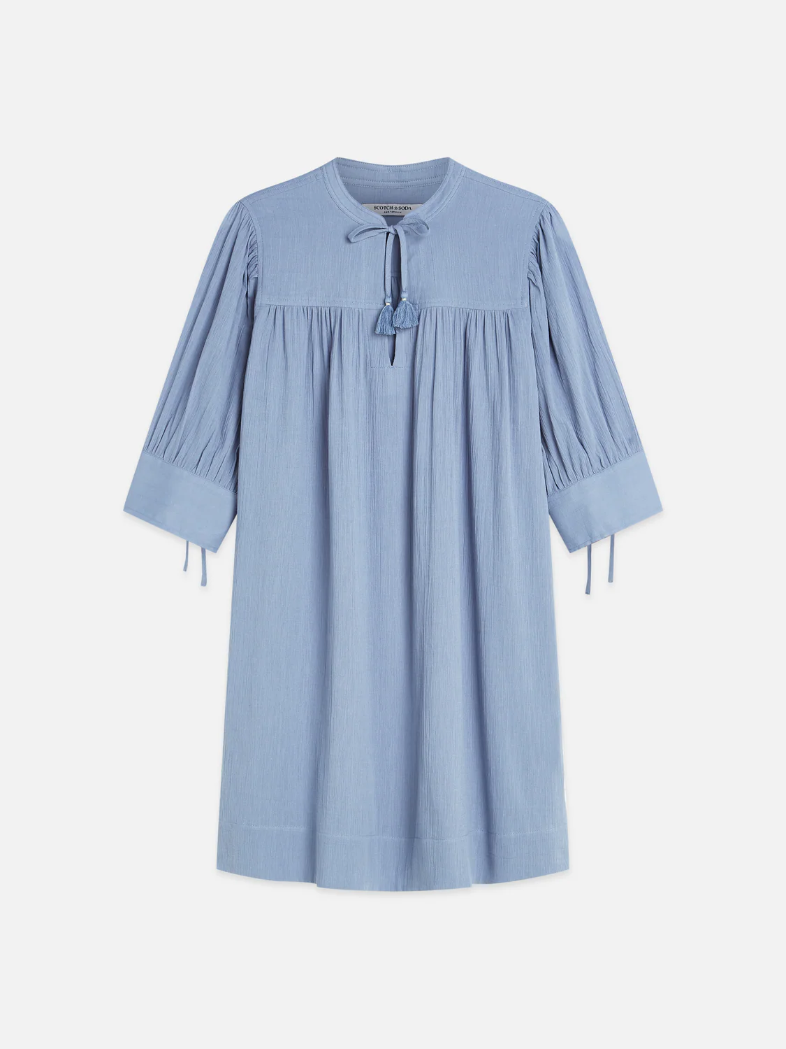 Mini gathered sleeve dress - Image 10