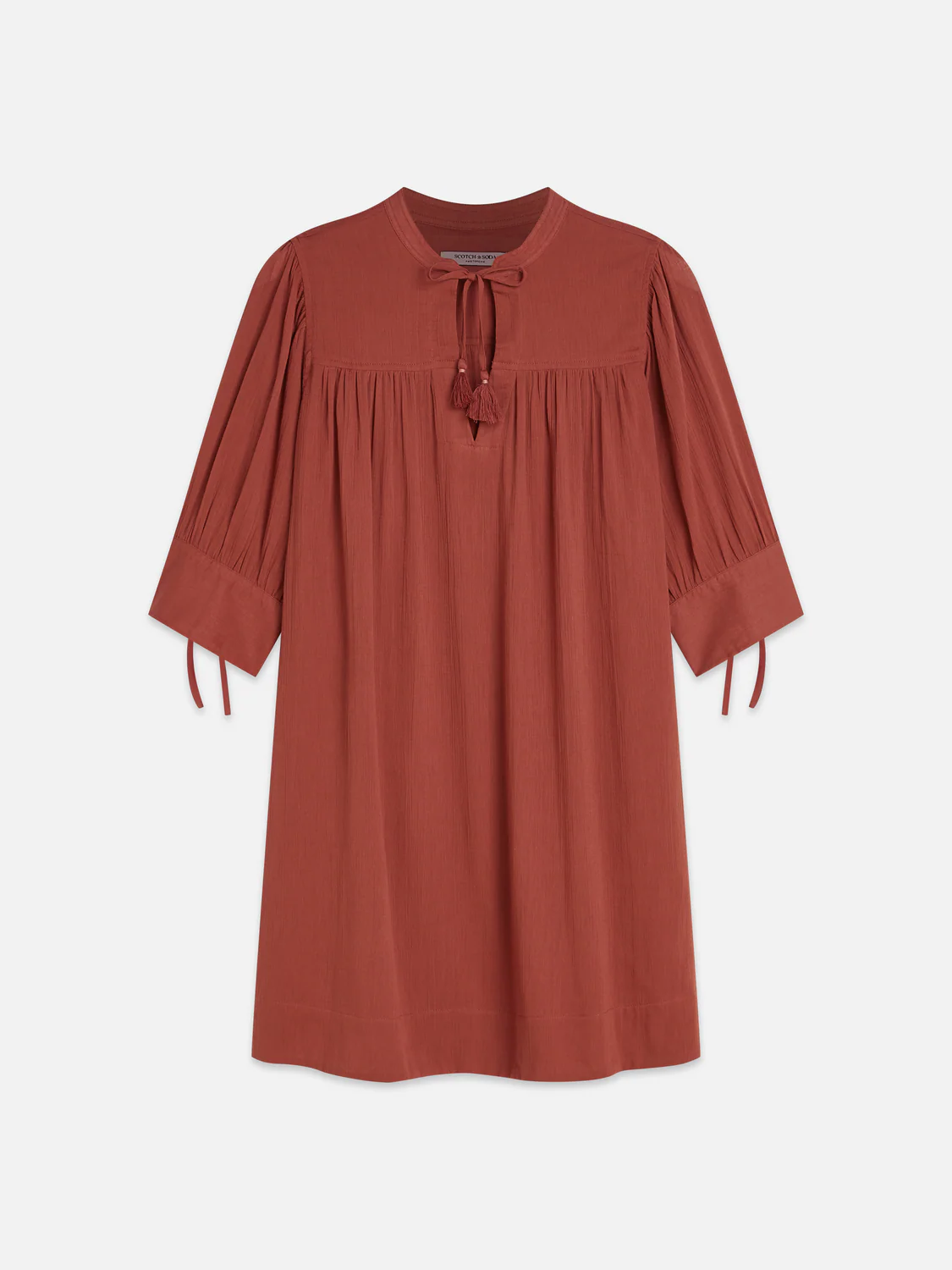 Mini gathered sleeve dress - Image 4