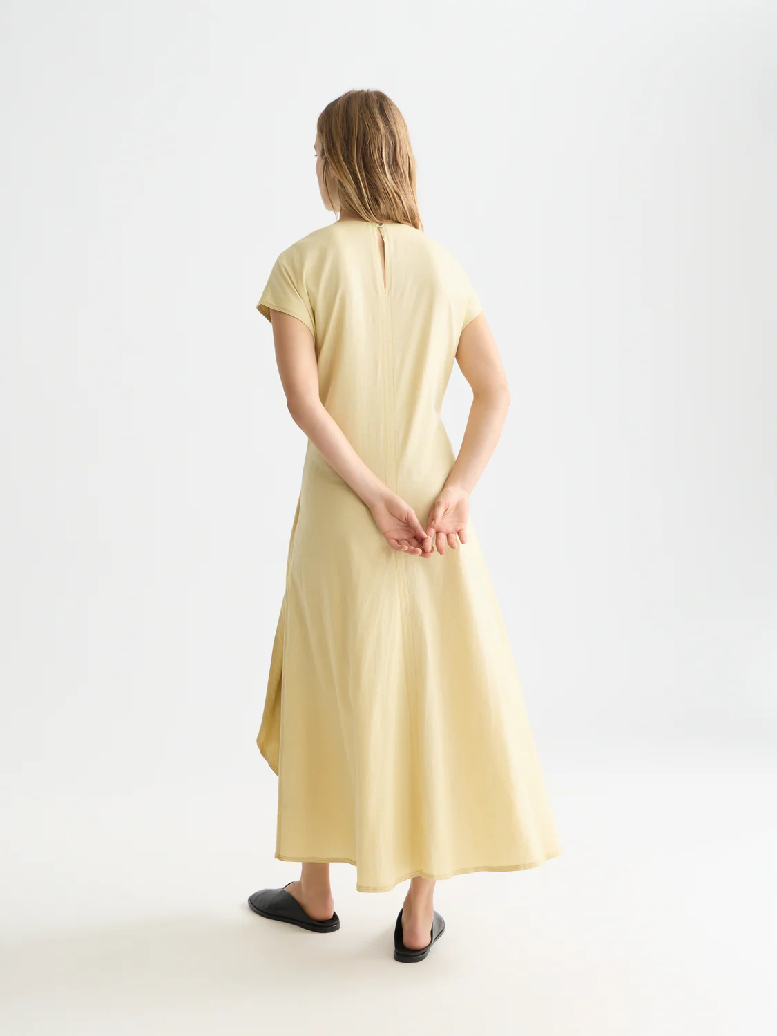Relaxed linen blend tie dress - Image 4