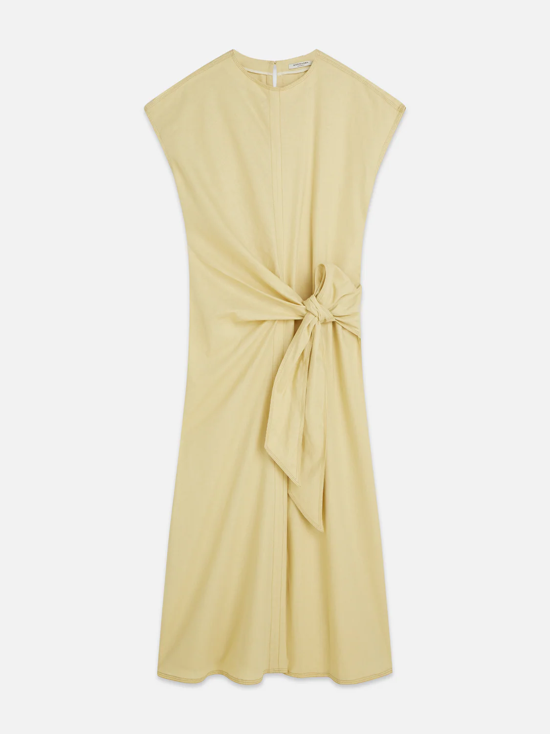 Relaxed linen blend tie dress - Image 5