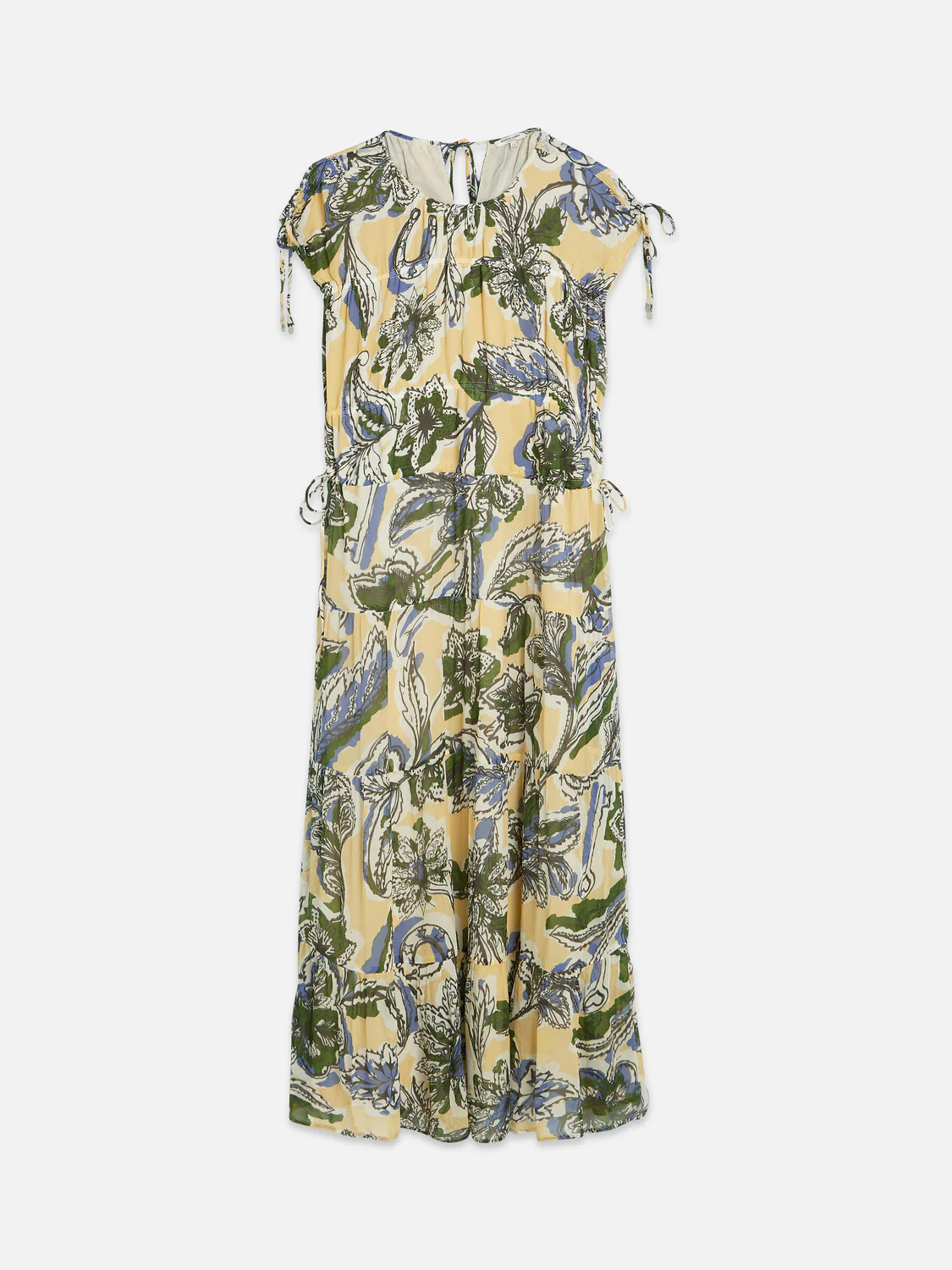 Tiered printed chiffon midi dress - Image 5