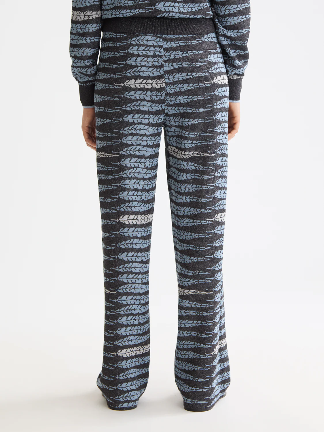 Lurex jacquard trousers - Image 4