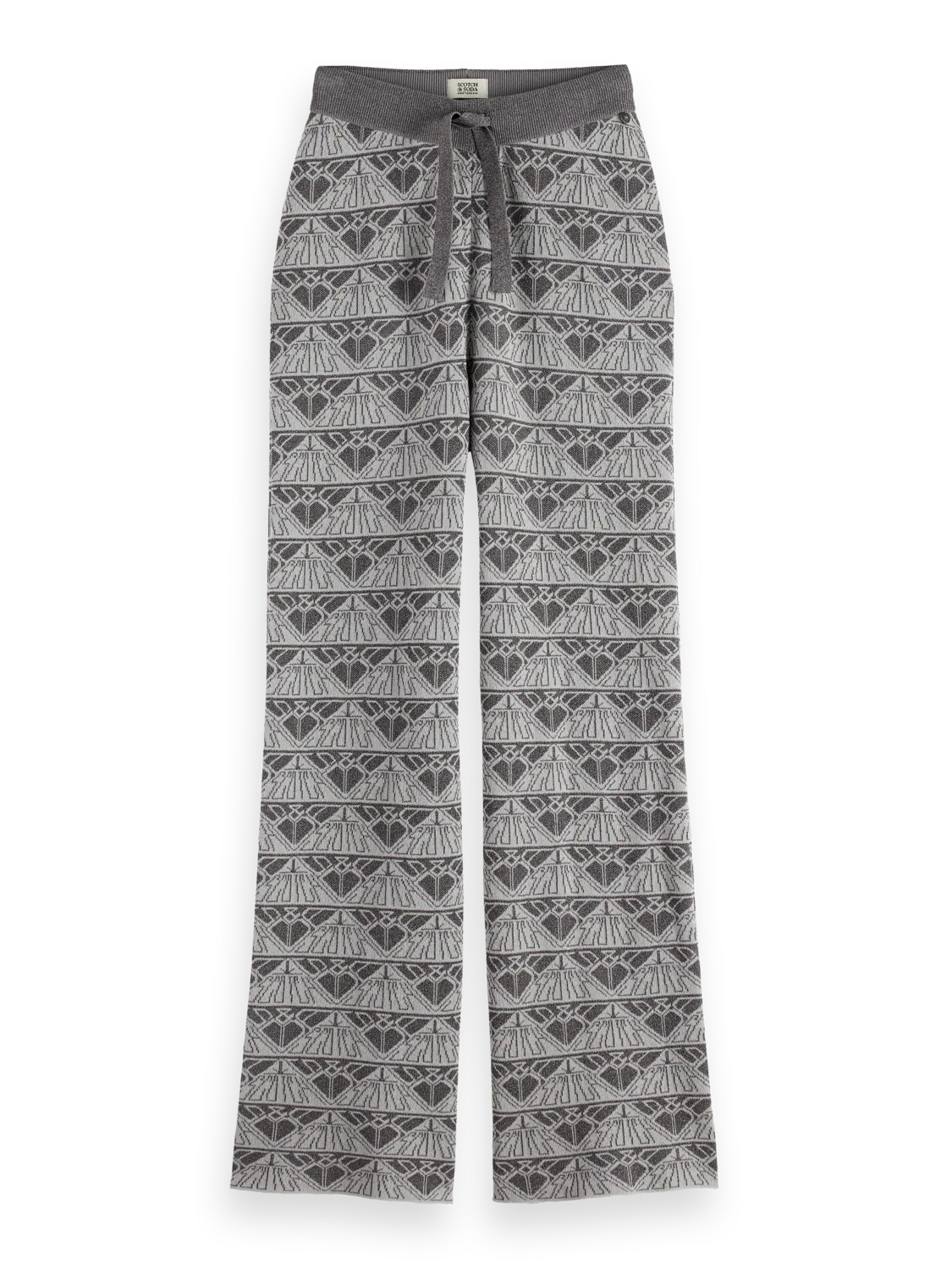 Monogram jacquard knitted trousers - Image 5