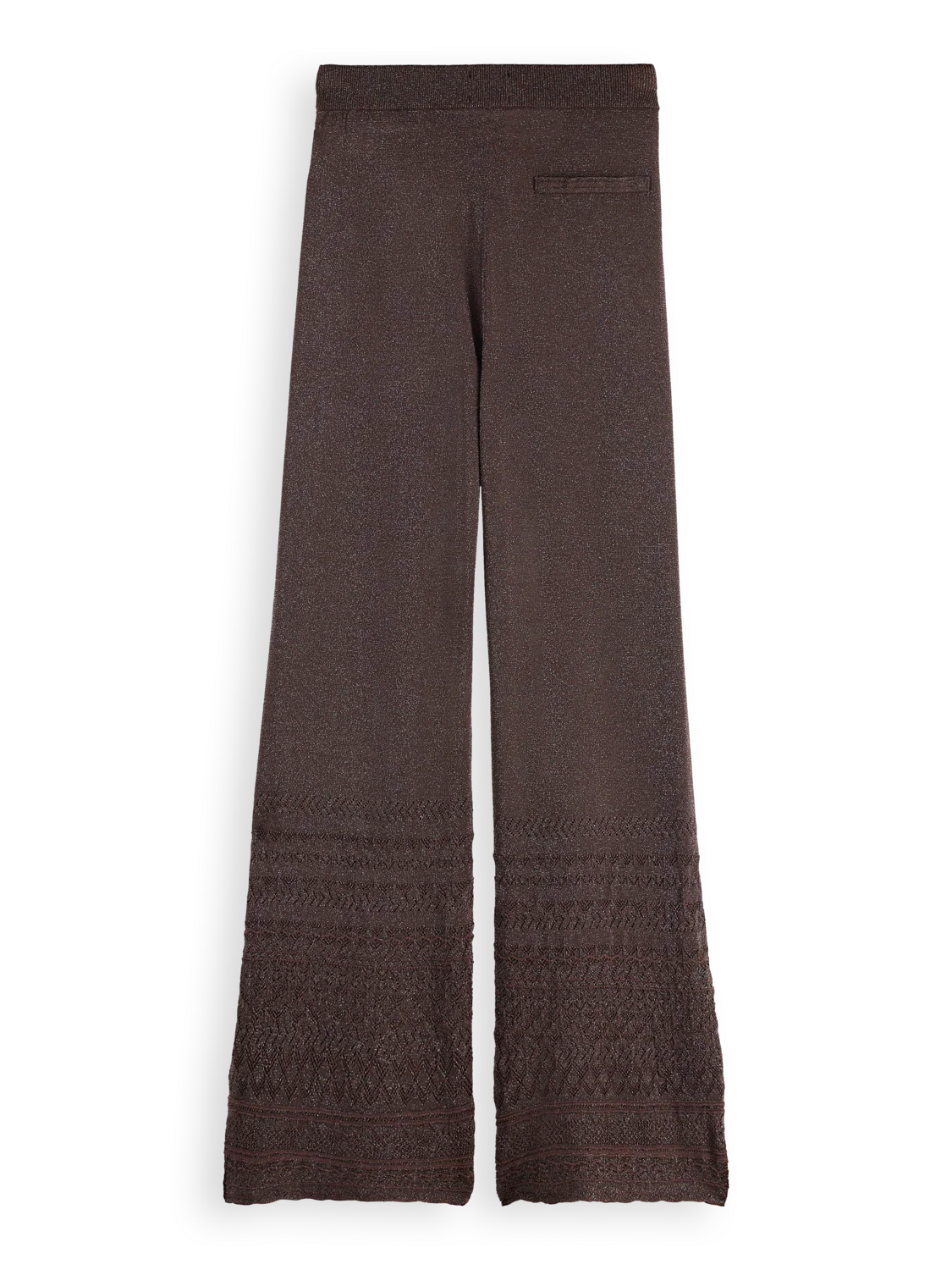 Metallic pointelle knitted trouser - Image 6