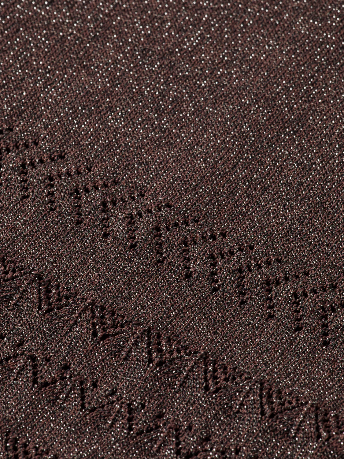 Metallic pointelle knitted trouser - Image 7