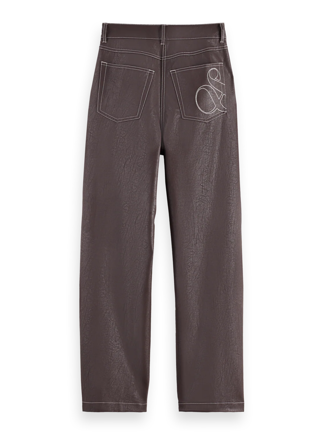 Aurora vegan leather high rise straight leg pants - Image 6