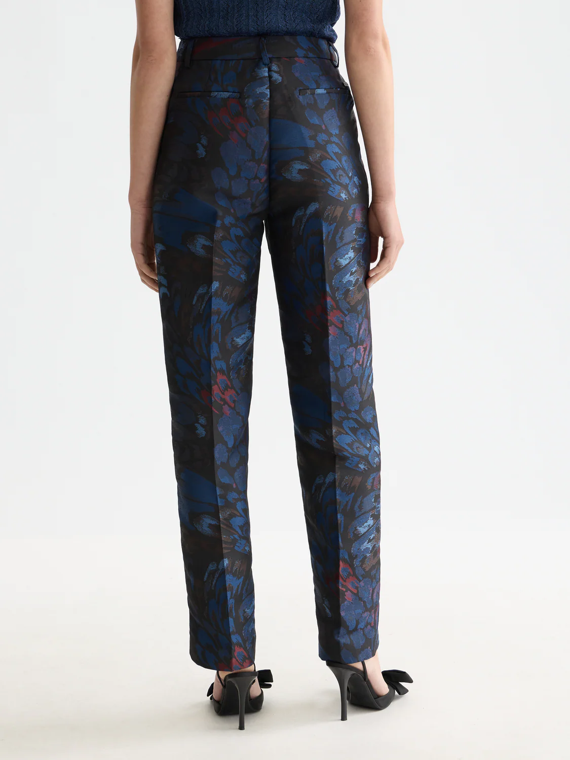 Ripple pheasant jacquard straight leg pant - Image 4