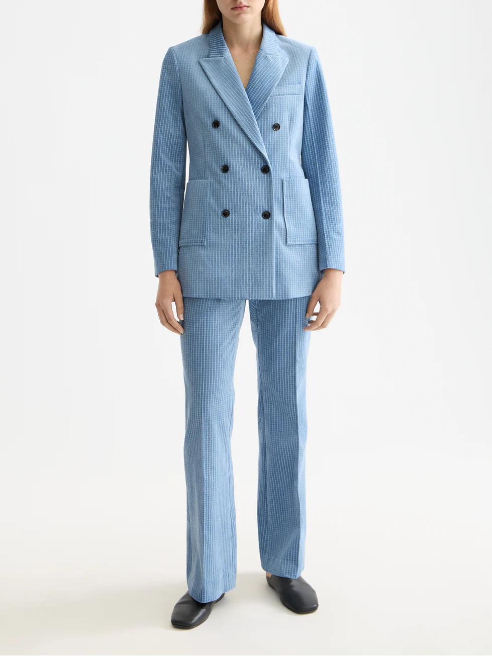 Violet high rise flare leg corduroy pant