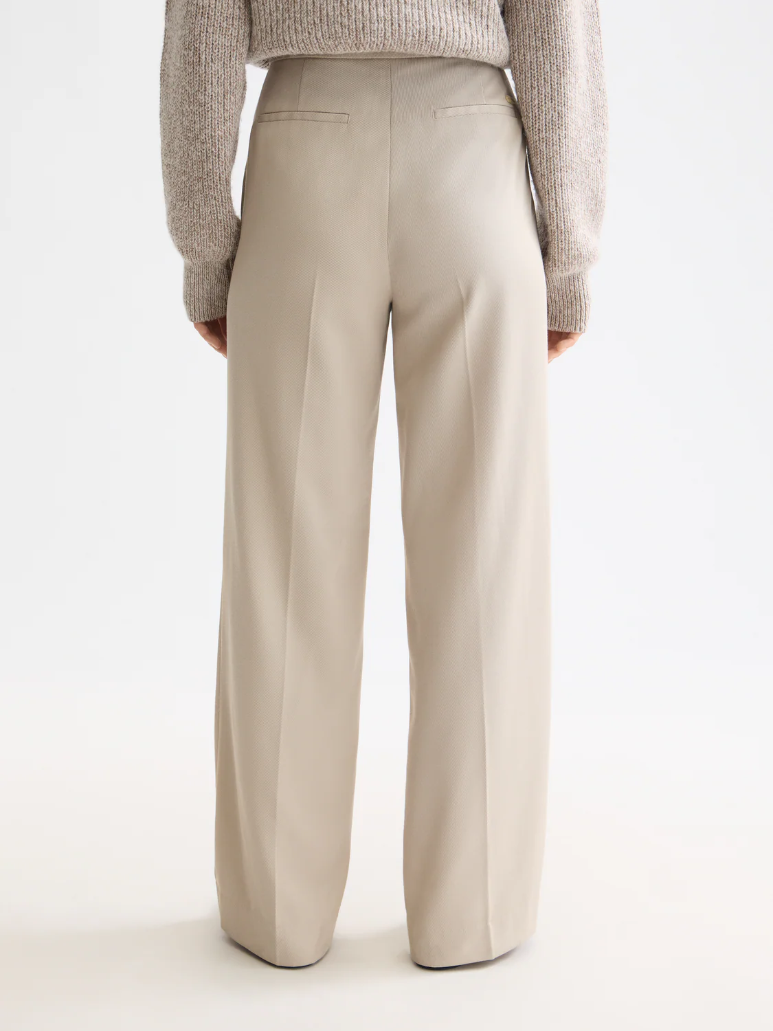 Edie high rise wide leg gabardine pant - Image 10
