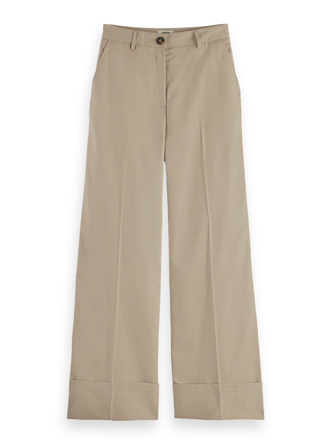 Luca high rise wide leg cuff chino pant - Image 5