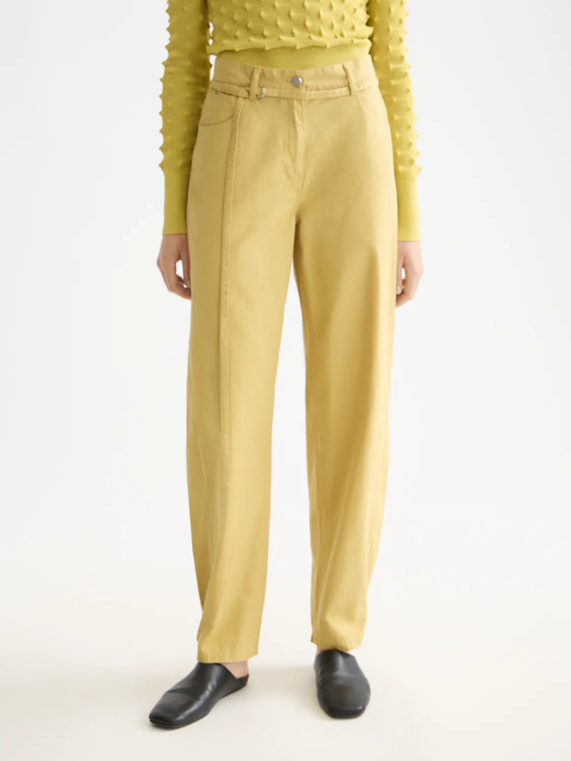 Lotus barrel leg seam detail pant - Image 2