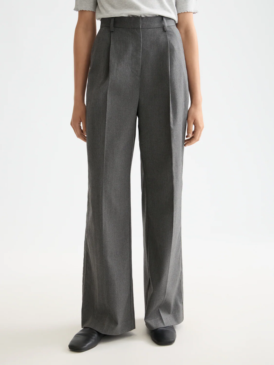 Rose high rise wide leg herringbone pant - Image 2